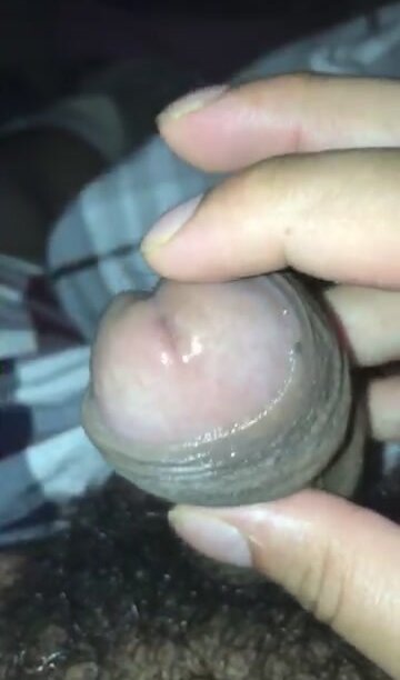 Hairy uncut cheesy leaky dick