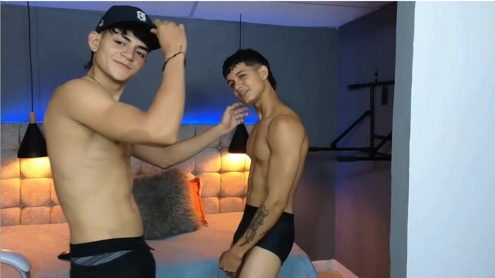 two hot gay latino boys on cam