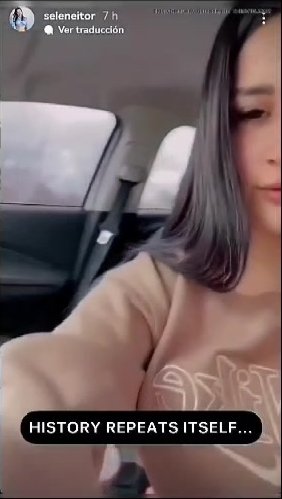 Influencer latina takes a shit outdoor instagram story