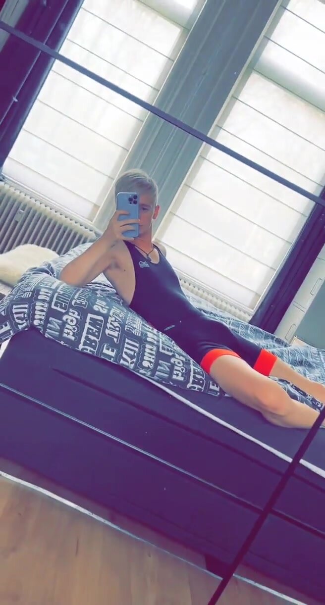 sexy skinny twink in lycra