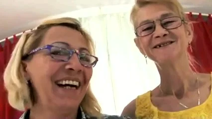 Mature Lesbian Bukkake - Old ladies in a lesbian fuck - lesbian porn at ThisVid tube