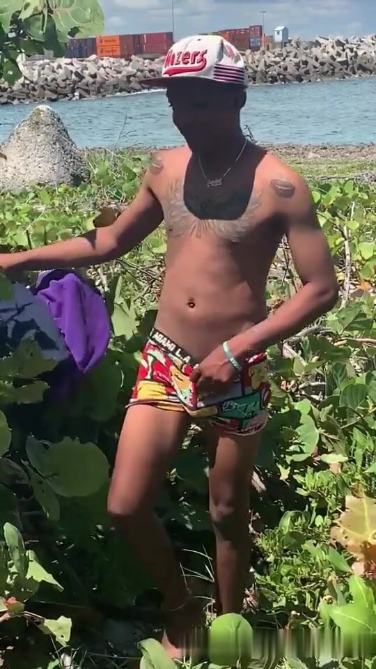 young dominican trade paid to jerk in public - video 2