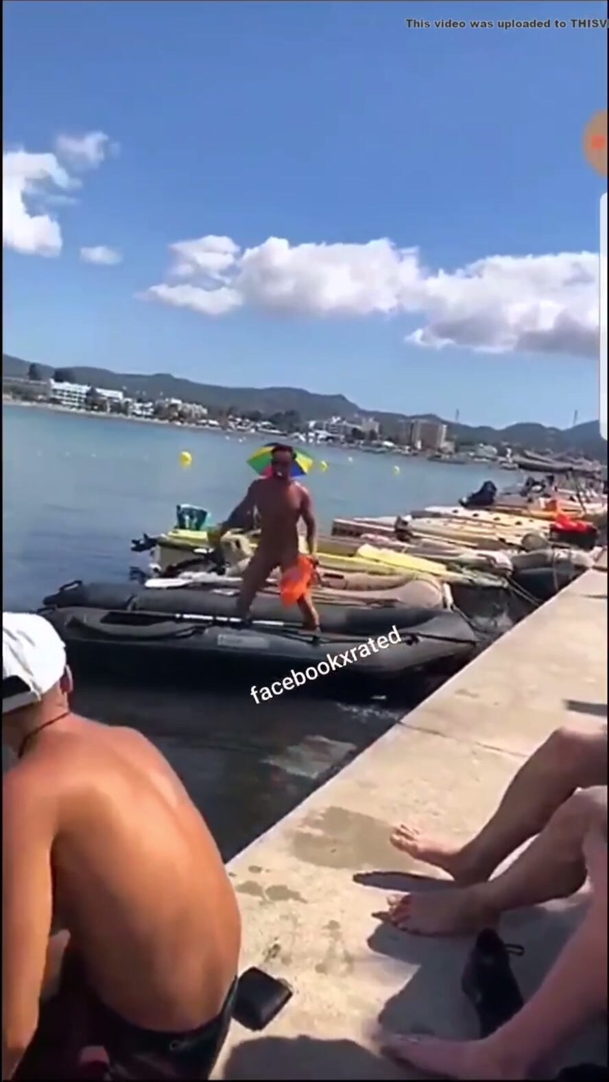 Irish lad strips naked in front of friends on holiday i