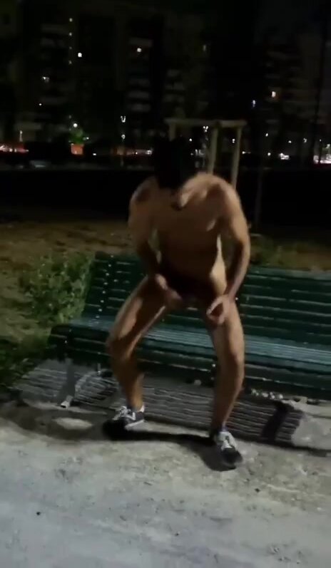 Guy naked in public