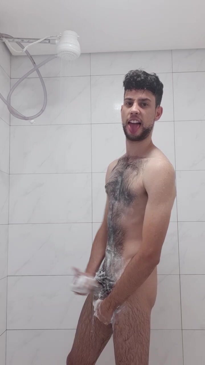 Boy have a shower - video 1