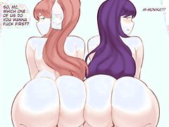 Monika and Yuri farting for you