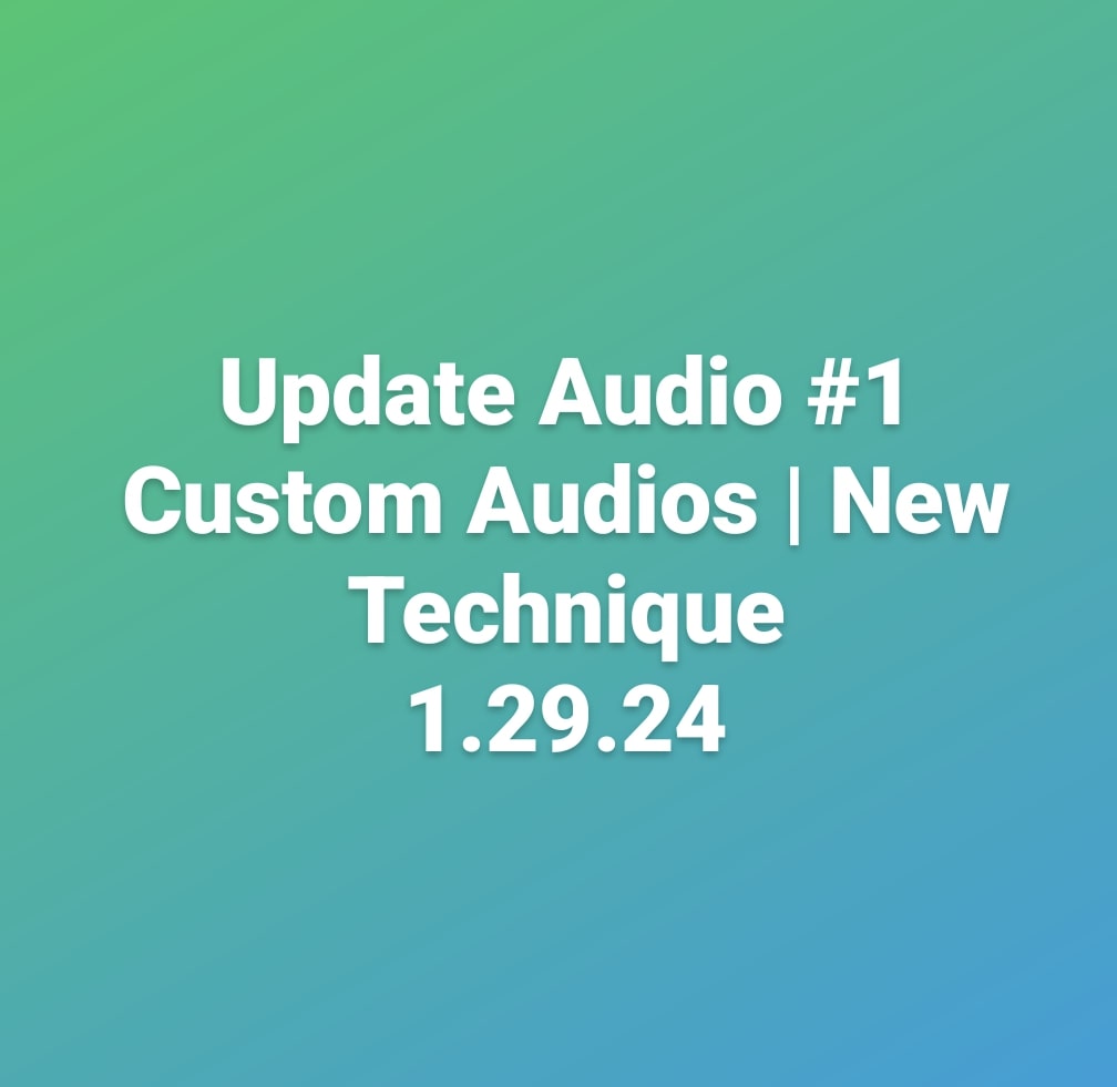 Audio Update #1