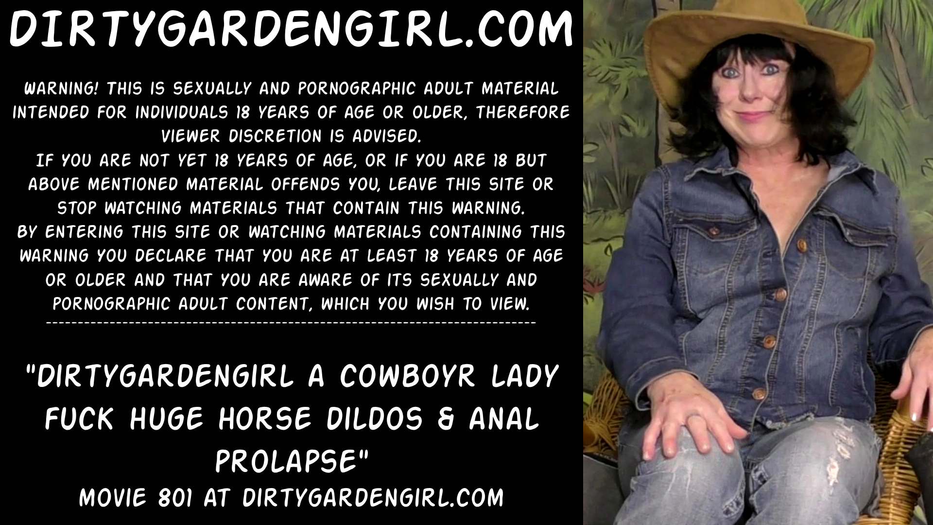 Dirtygardengirl fuck huge horse dildos & prolapse anal