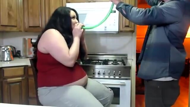 funnel feeding your wife after work