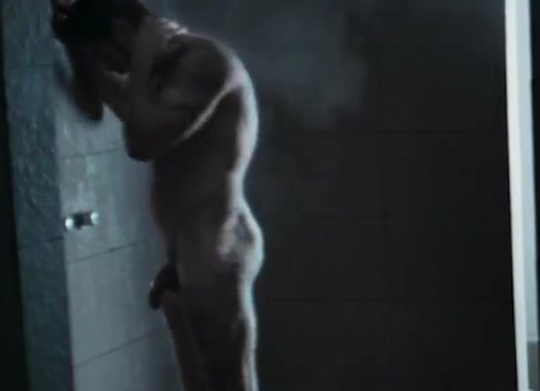 Famous actor cock flashing in shower scene