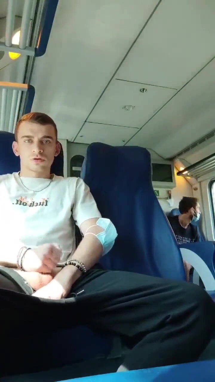 jerking off on the train - video 4
