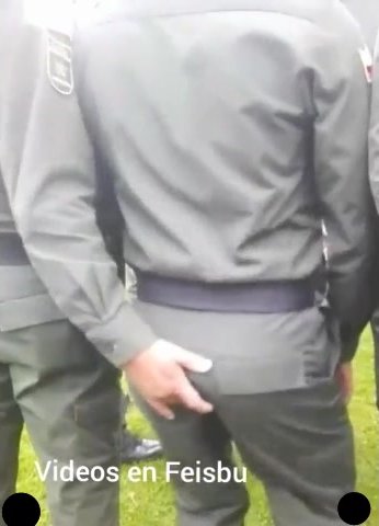 Military guys have fun in their Uniforms