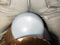Requested balloon popping video tight levis