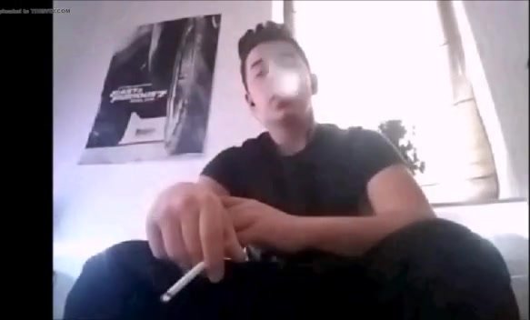 young and sexy, jeans, smokes on cam, smokes horny
