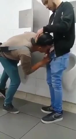 Public toilet sucking