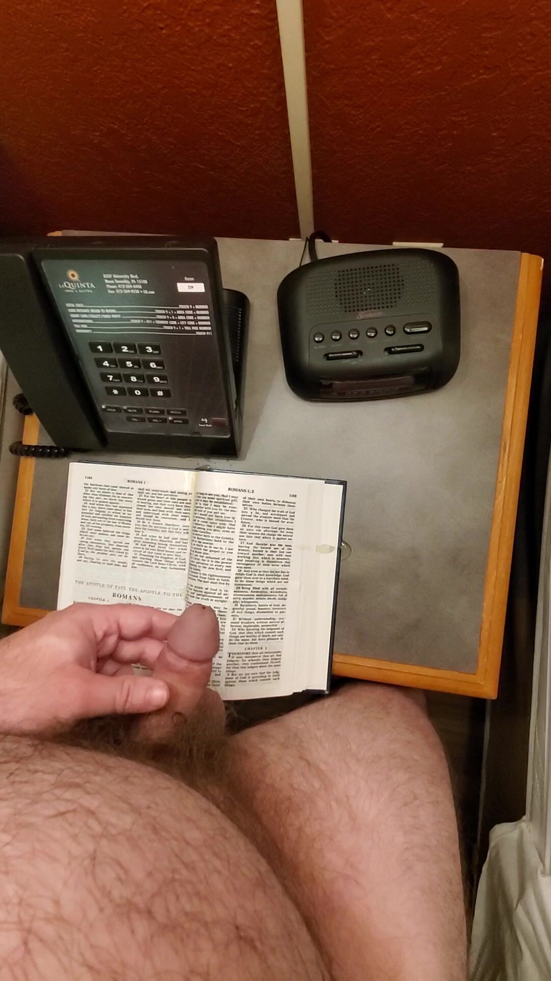 hotel bible piss