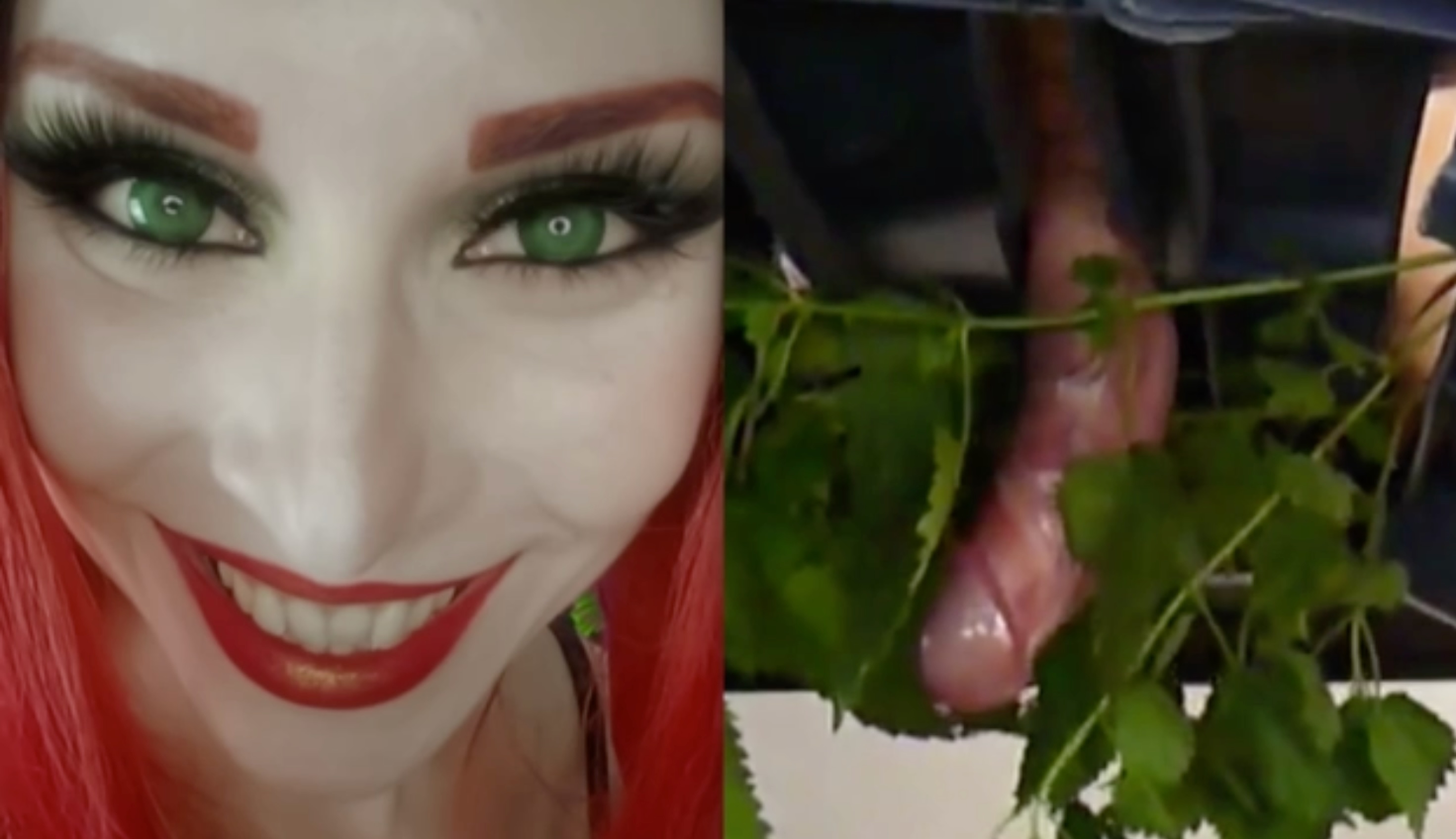 Poison Ivy Femdom JOI Stinging Nettles CBT (Collage)