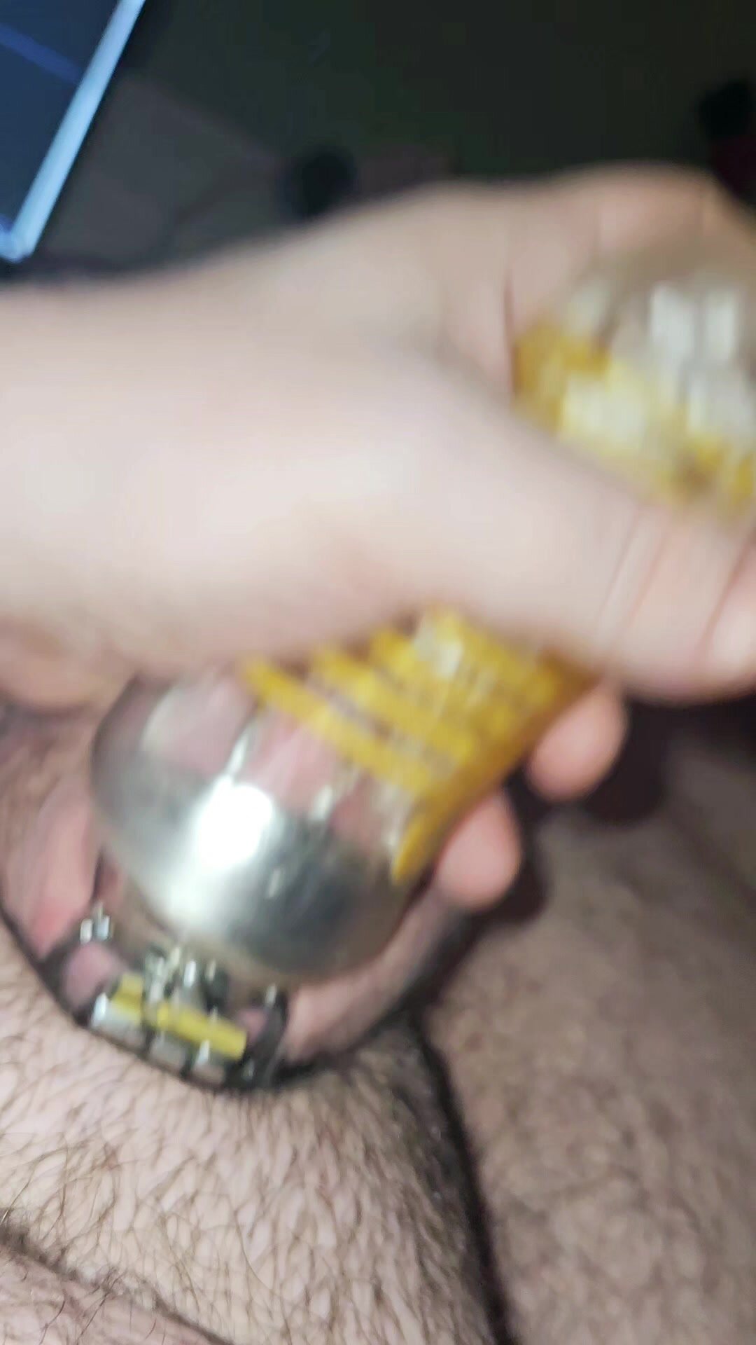 Locked Fag Gives Itself a Ruined Orgasm