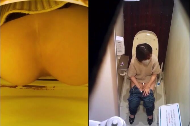 Toilet pooping voyeur - video 4