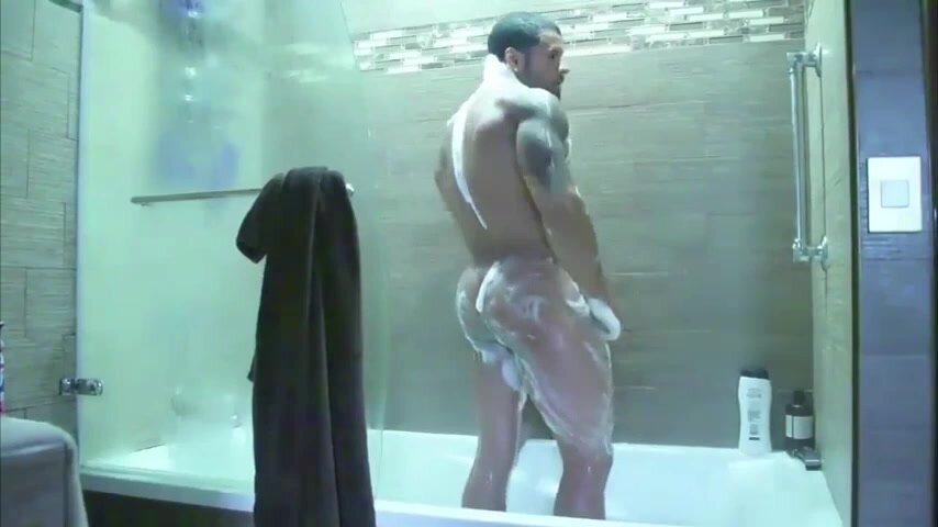 Sexy stripper in the shower
