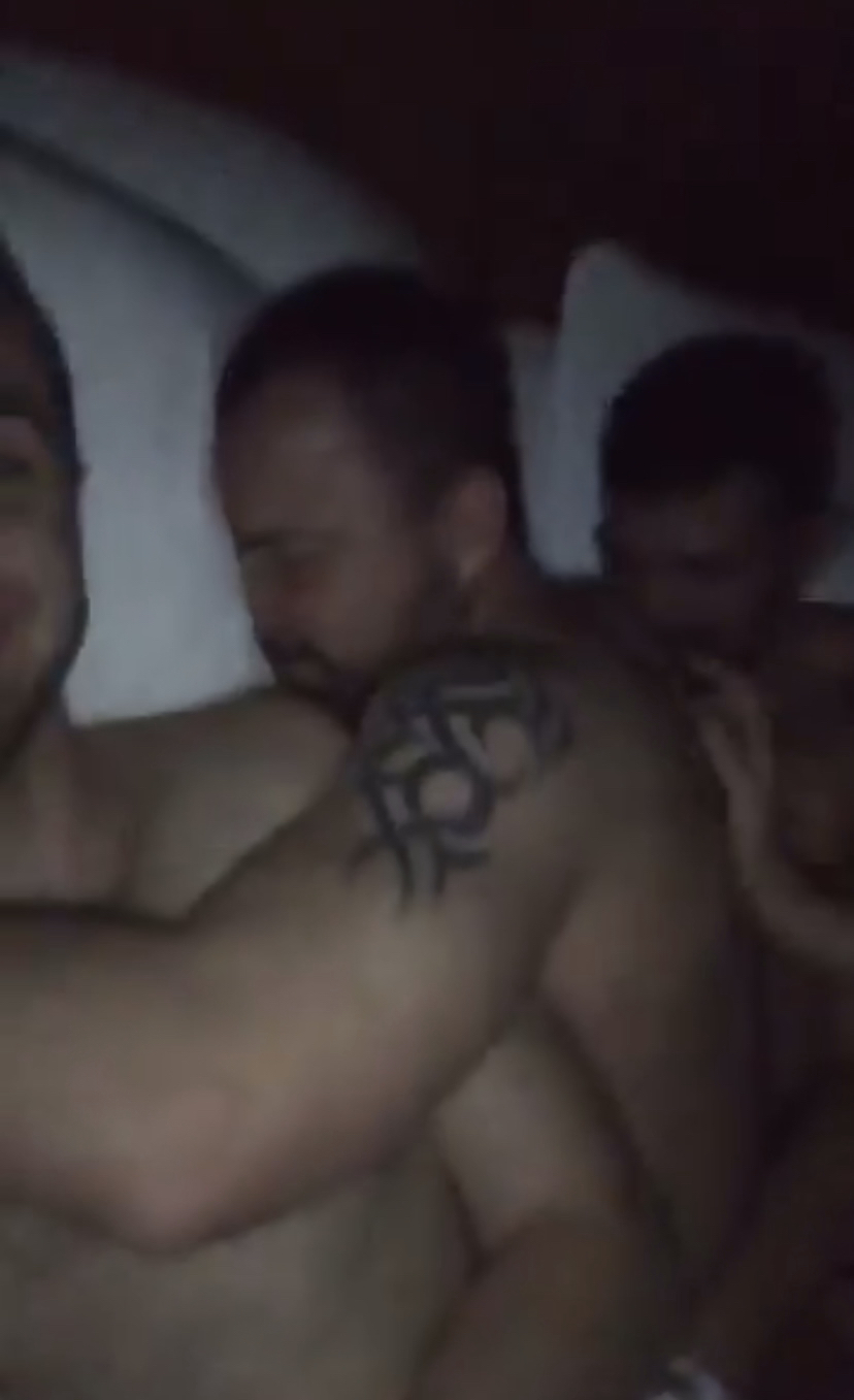 straight guys share a bed and fuck