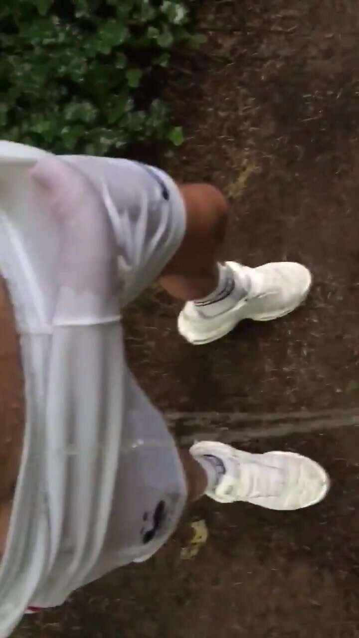 Running shorts improved with piss