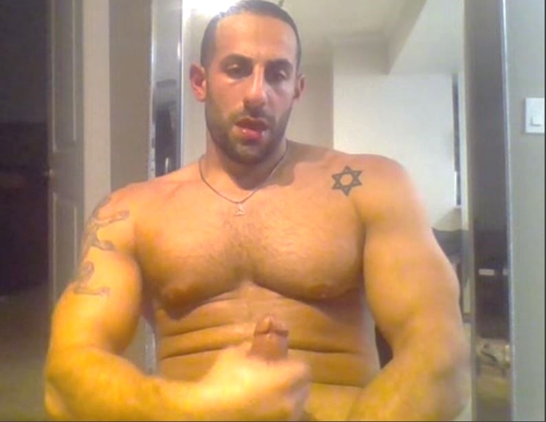 Exposed BAITED muscle guy JERKING OFF to "ME" (Preview)