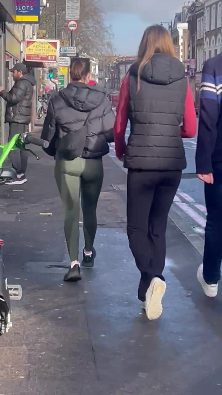 Sexy slim asses in public