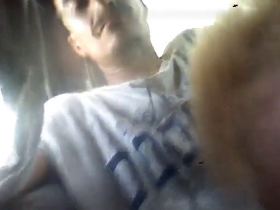 latino dude lets old white fag suck his cock in the car