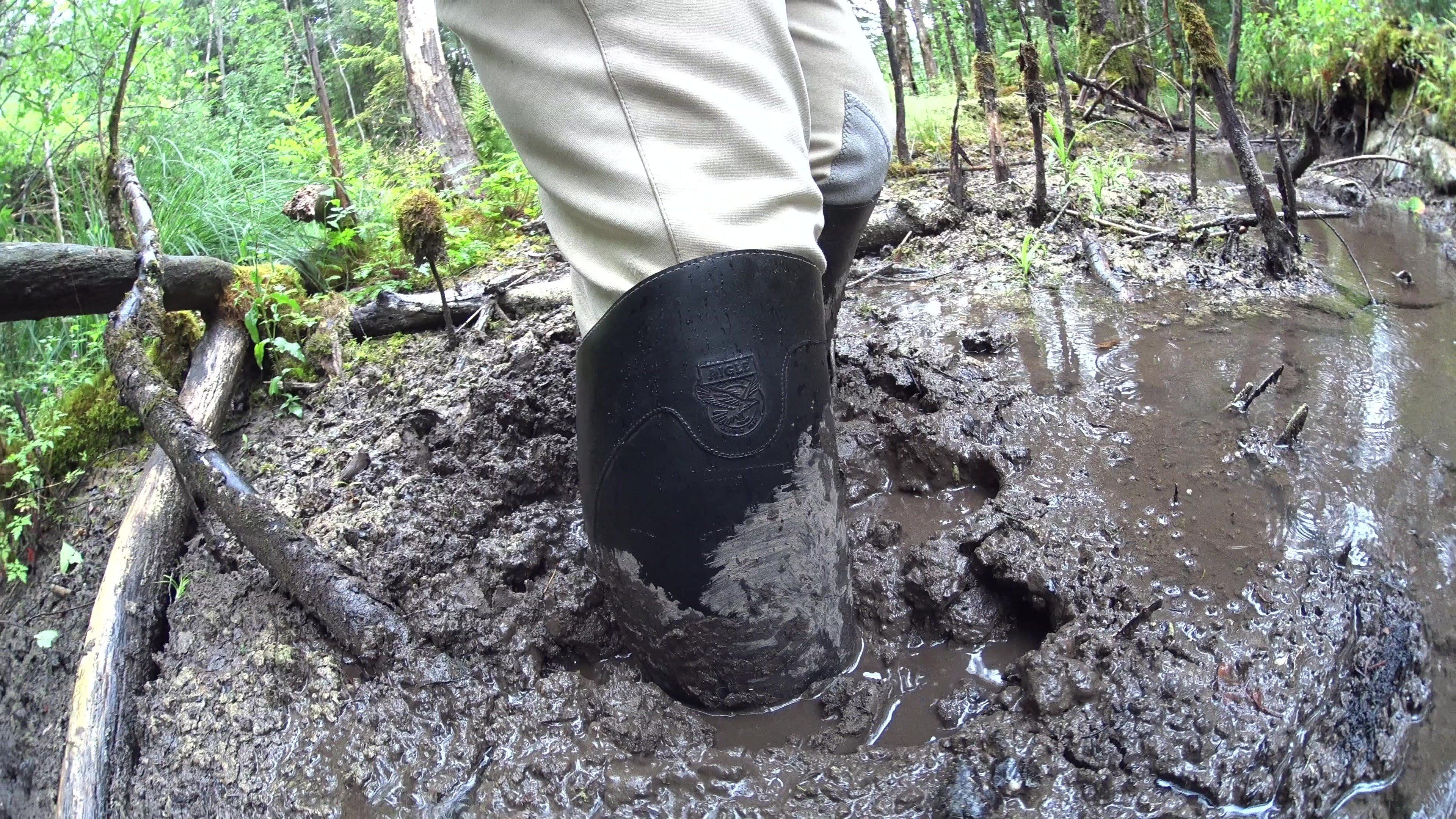 Ridingboots in Mud