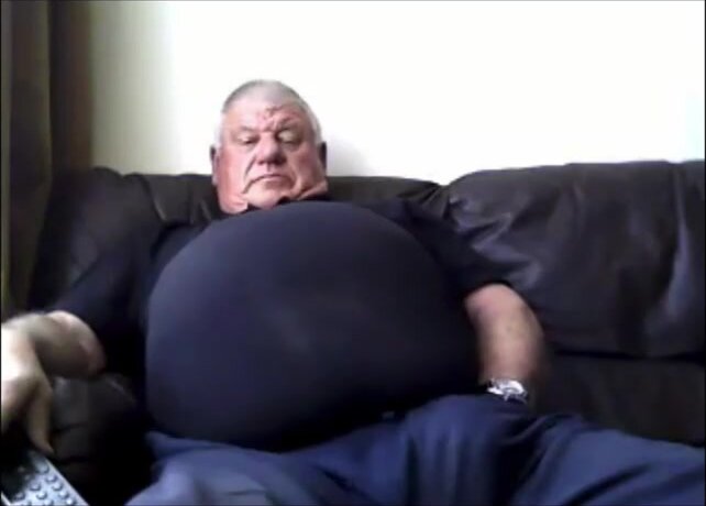 Sexy grandpa sleeping