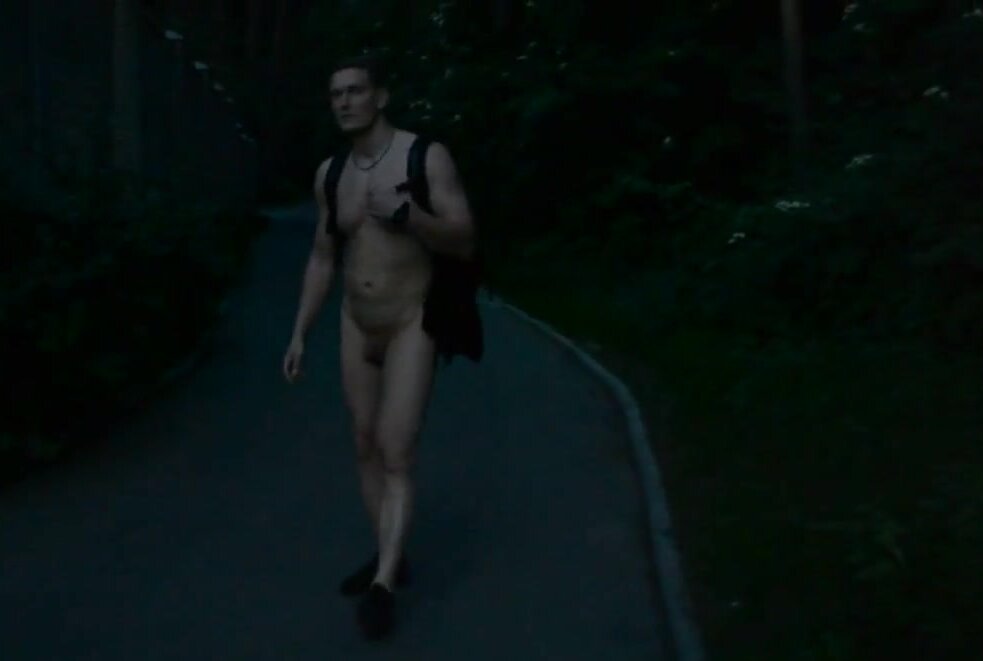 Walking naked in the alley