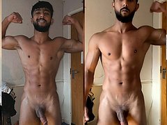 Muscular Muslim boy big tool