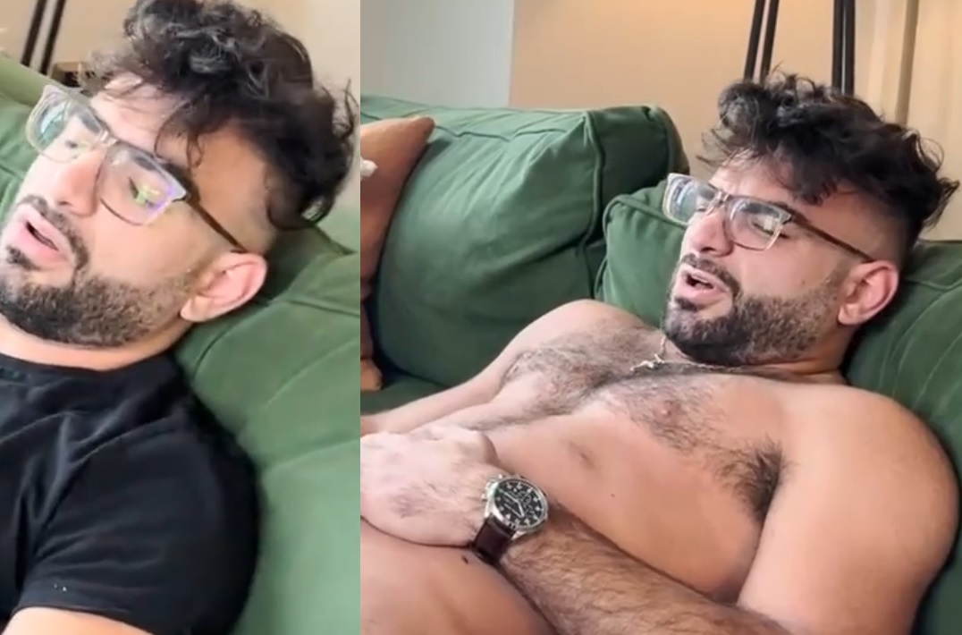 Bearded Armenian with glasses CUMS as he get BJ