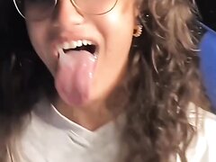 18y long tongue spit