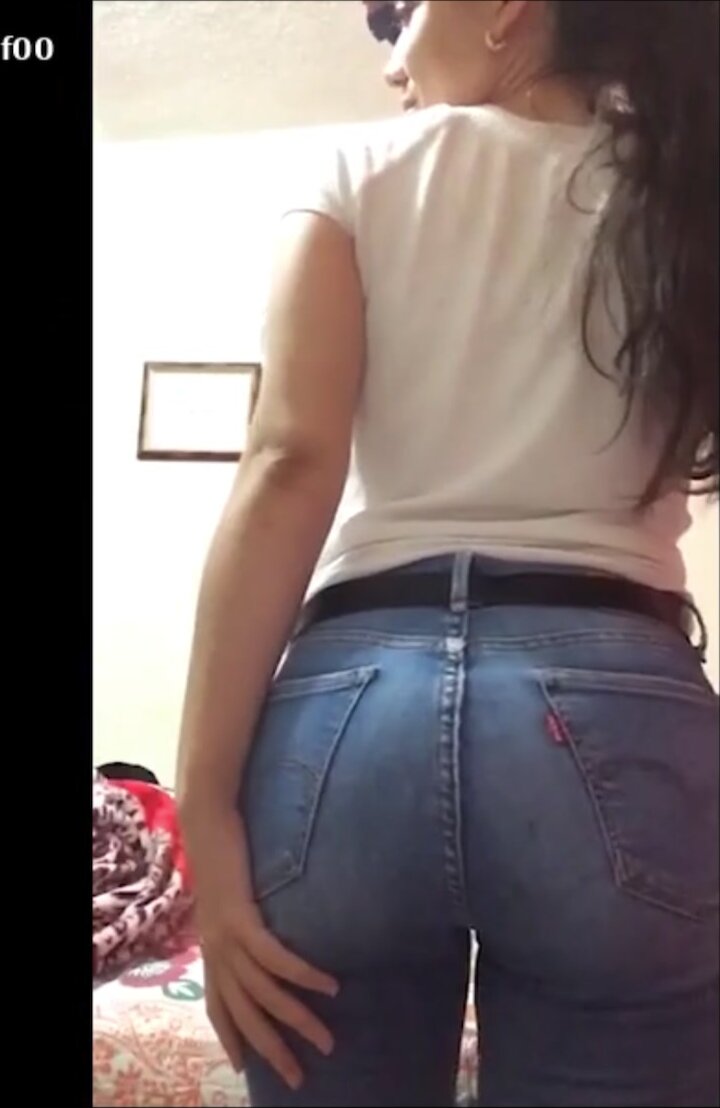 Gassy Latina let’s out big farts in jeans