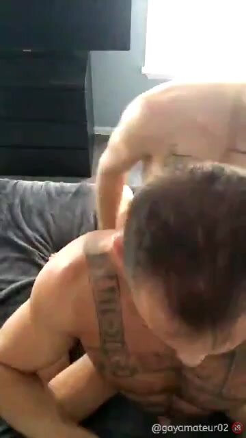 two guys sniffing fucking and cumming inside