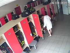 Spy - Italian Firefighter naked in locker room on ipcam