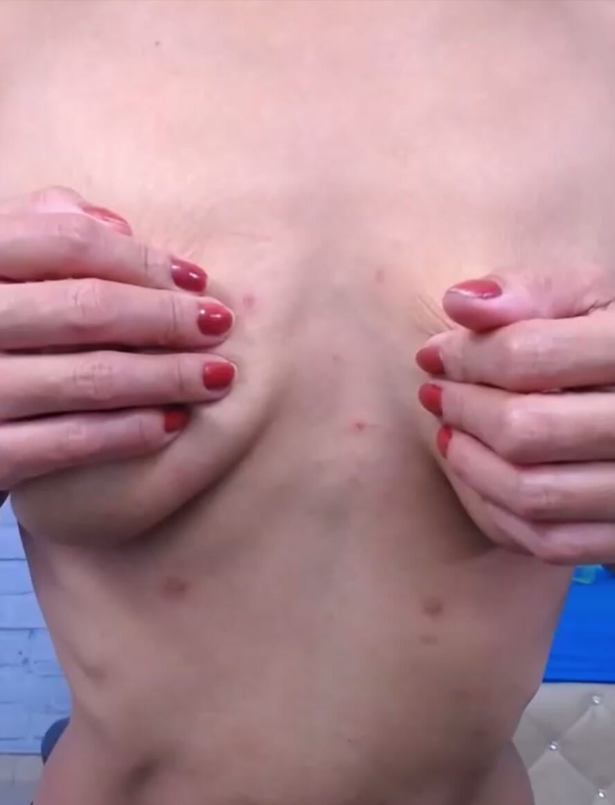 Female visible heartbeat - video 12