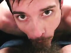Sucking thick uncut hairy dick
