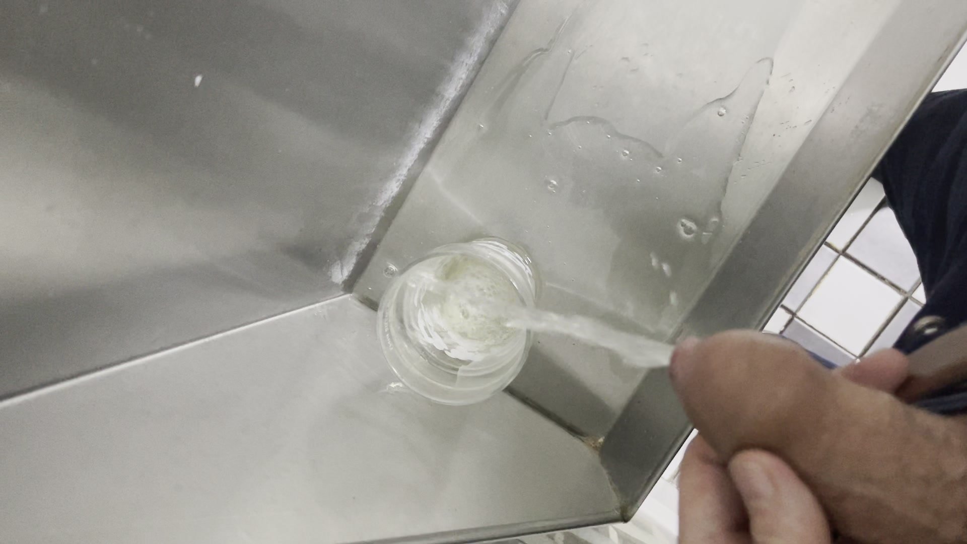 Glass in Urinal
