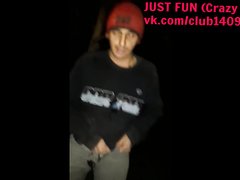 DRUNK FRIEND PISSING OUTSIDE - video 2