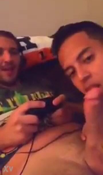 gamer gets dick sucked by gay friend