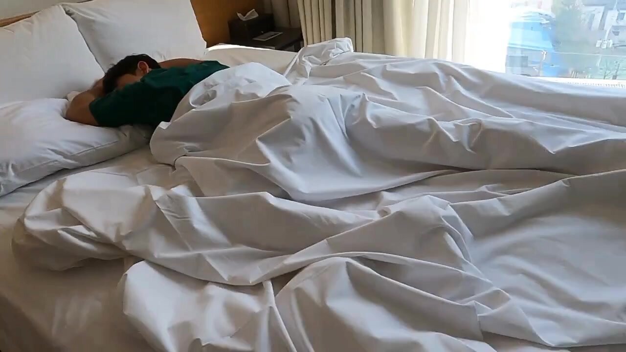 Recording sleeping korean guy farting