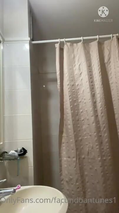 Hot Male Masturbating After Shower