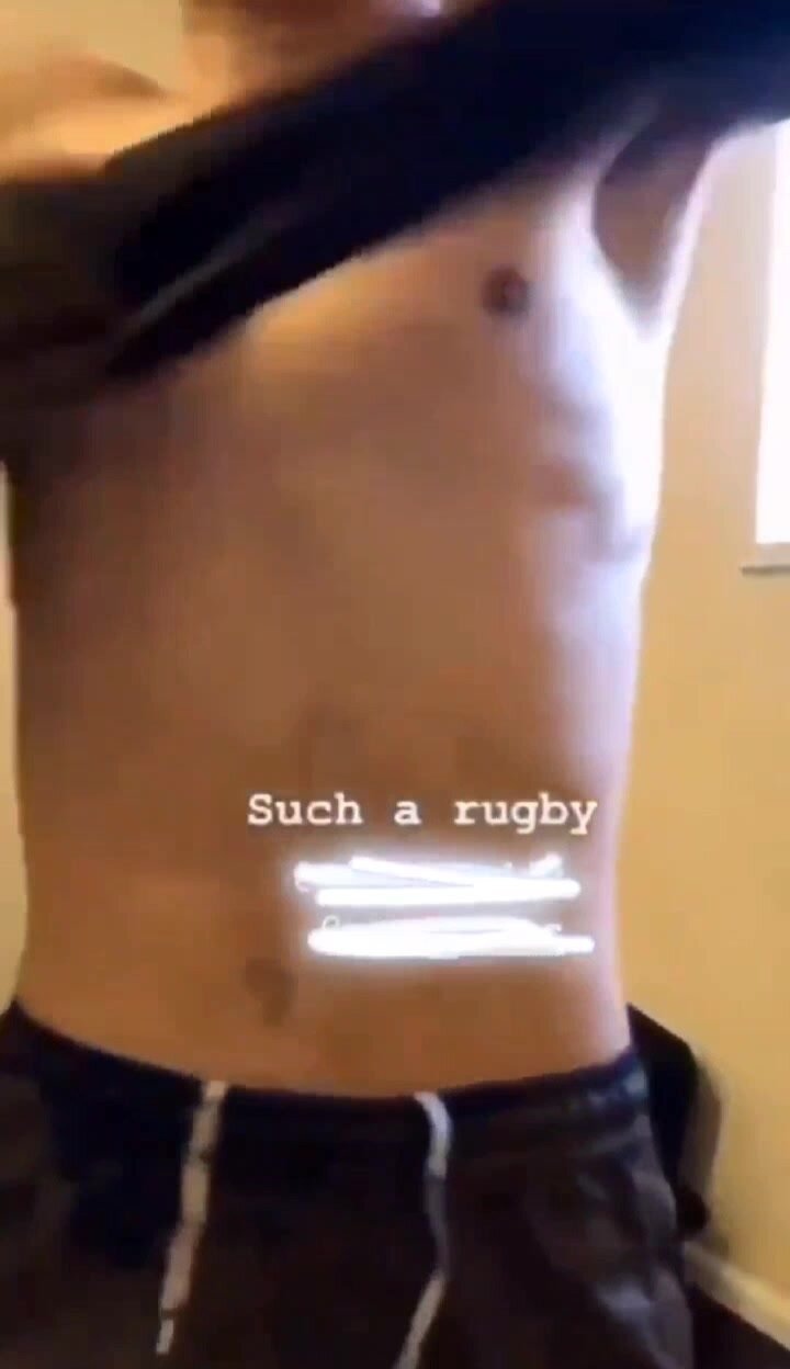 Straight Rugby lads in locker room