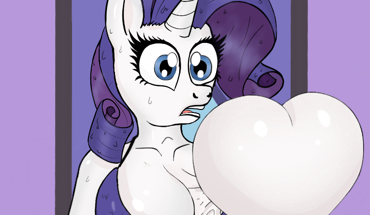 Rarity heart pounding out