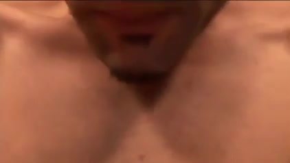 Handsome dude works his hairy hole