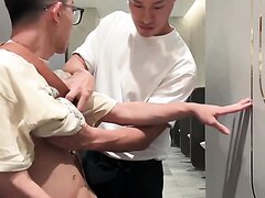 Asian restroom crusing