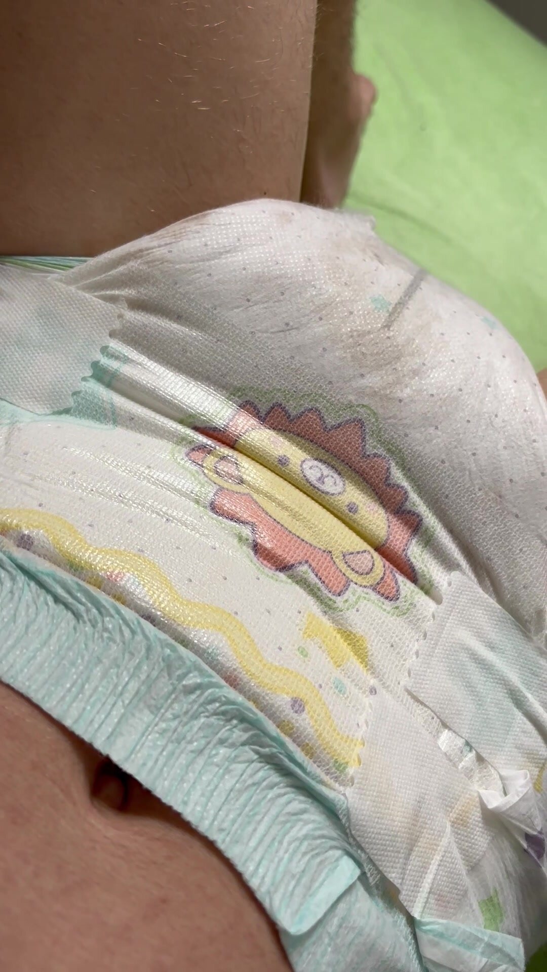 Messy diaper opening - video 3